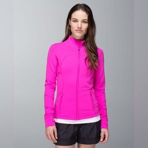 Lululemon Forme Jacket *Cuffins in Paris Perfection Pink Size 10 Full Zip